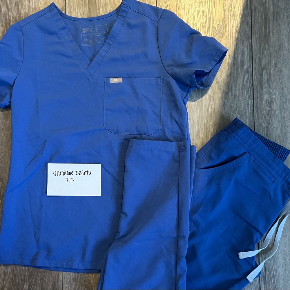 FIGS BLUE “DENIM” SET XS/XS PETITE